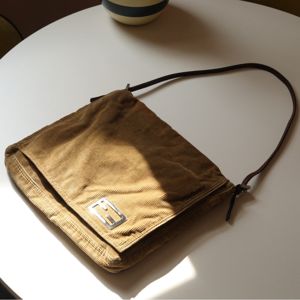 y2k Fendi Mama Corduroy Purse